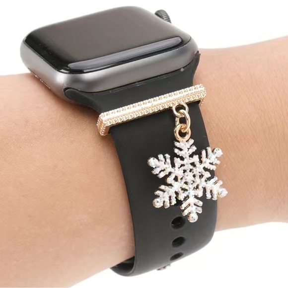 🌼 Snowflakes Watch Band Charm For iPhone Watch Bands - Picture 2 of 3